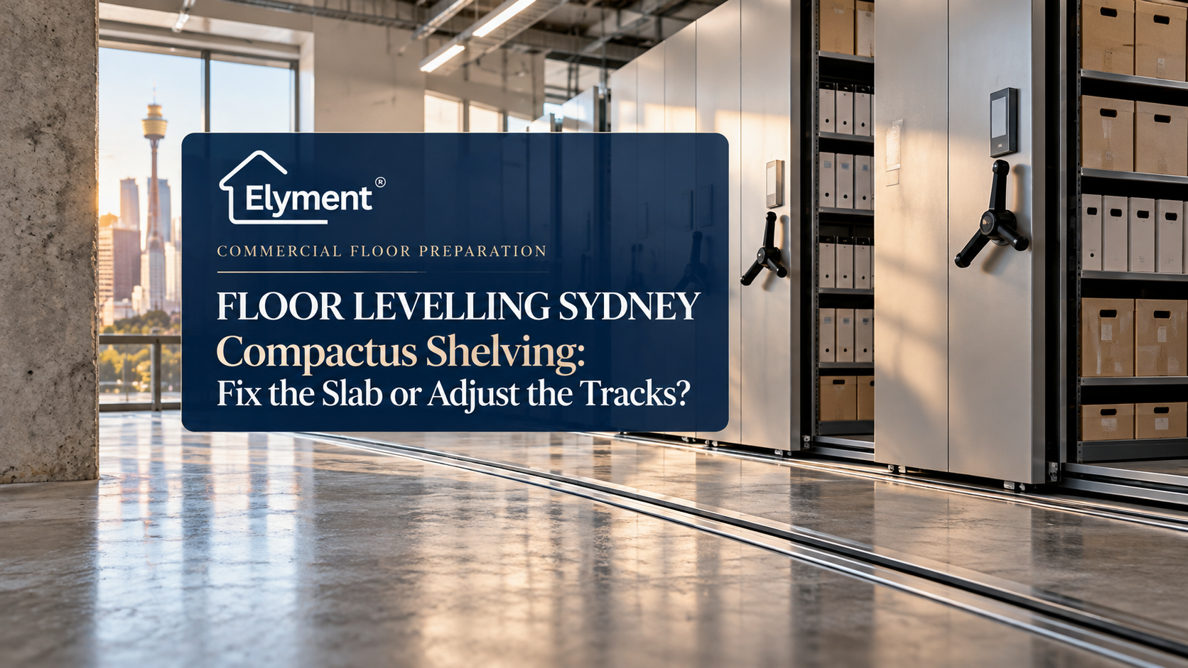 Floor Levelling Sydney for Compactus: Track or Slab Repair?