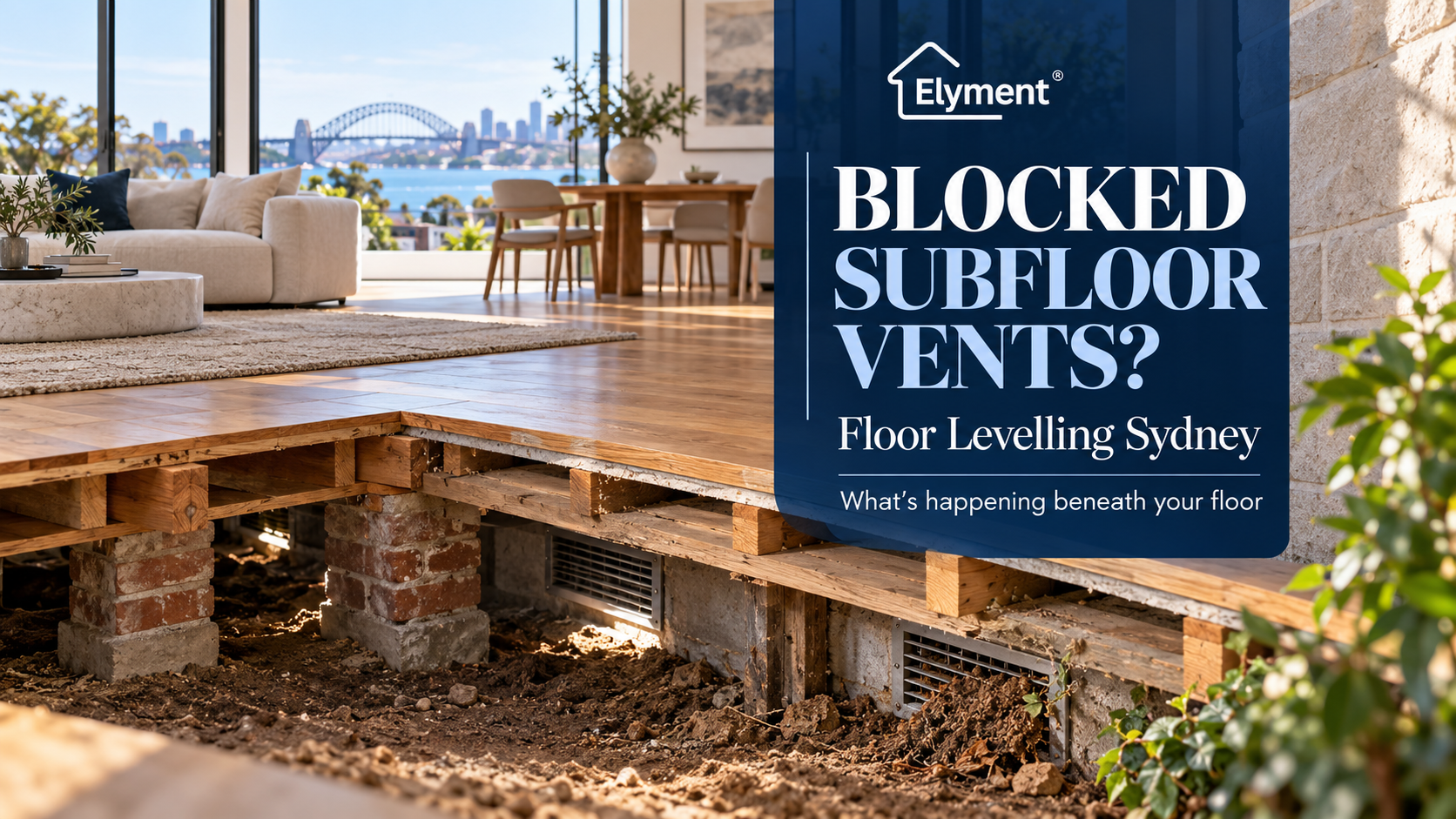 Floor Levelling Sydney Above a Crawl Space: Subfloor Vent Risks