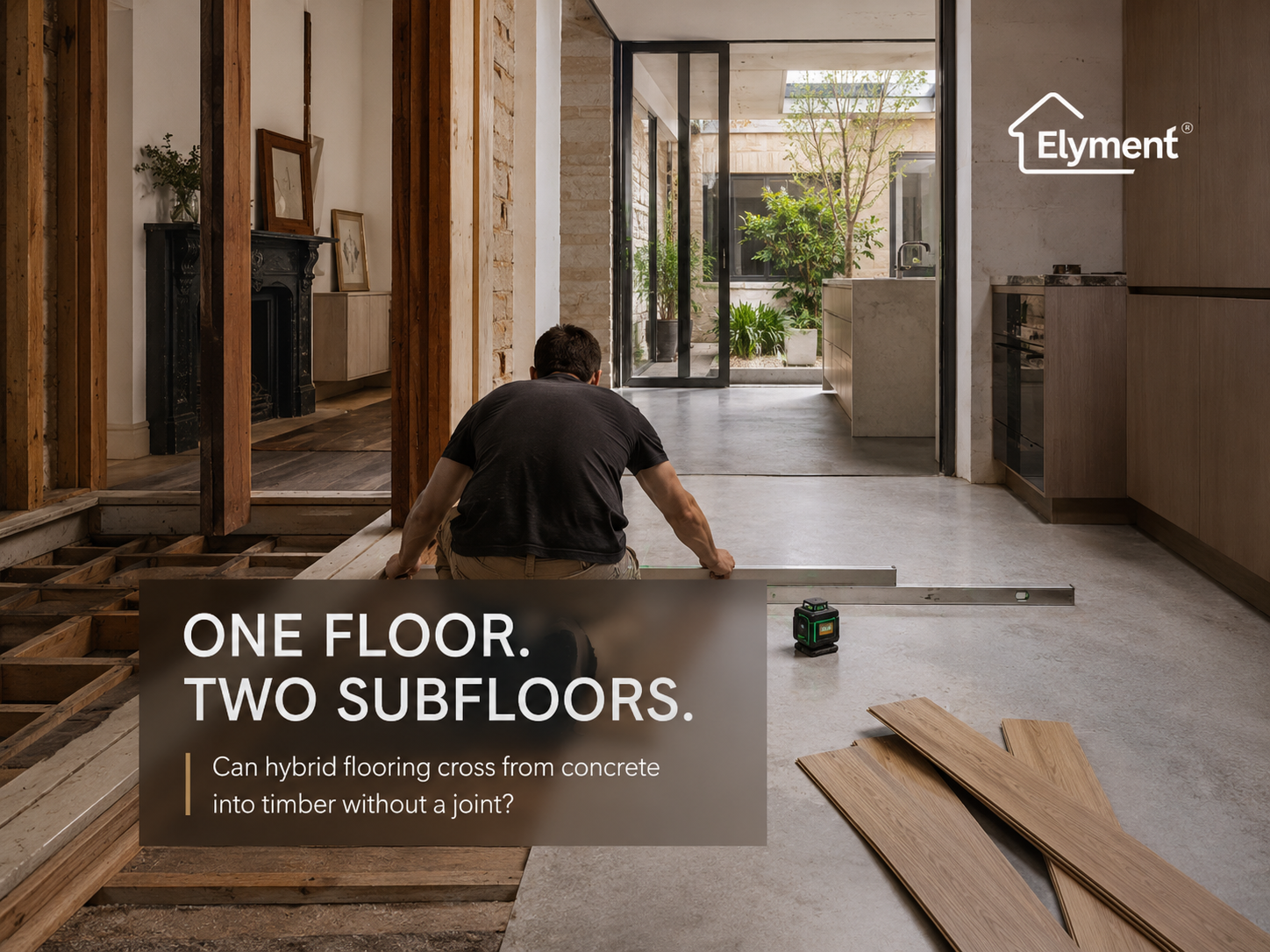 Flooring Installer Sydney for Mixed Subfloors: Can Hybrid Flooring Run From Concrete Into Timber Without a Joint?