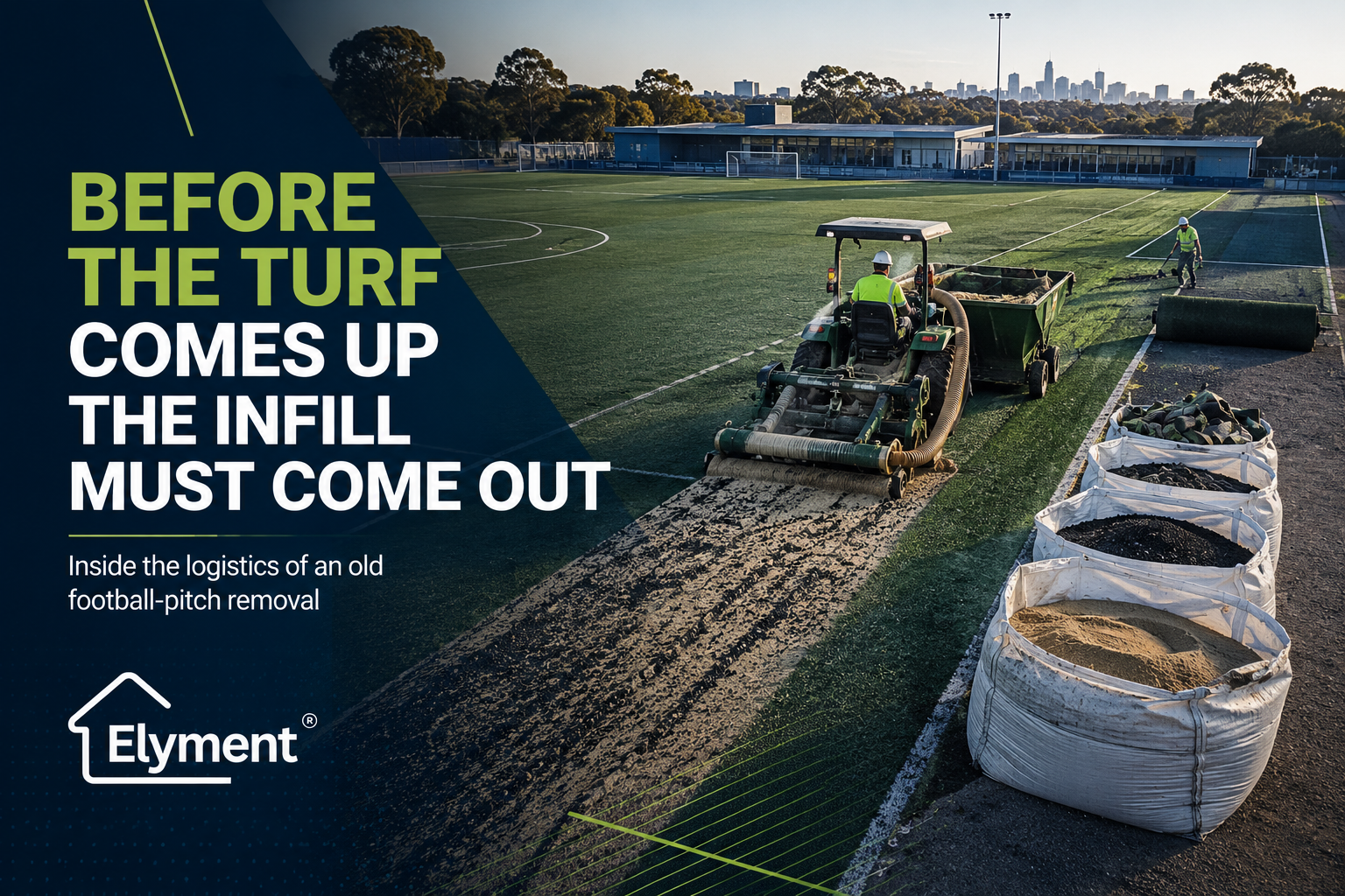 Synthetic Turf Removal Sydney: How Are Sand and Rubber Infill Removed Before an Old Football Pitch Is Lifted?