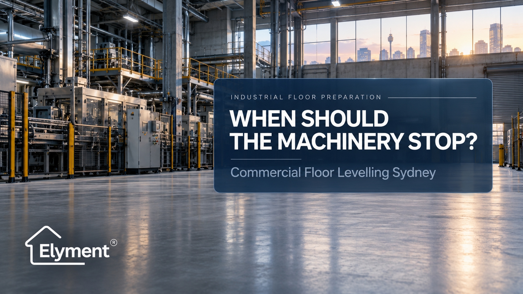 Commercial Floor Levelling Sydney: Vibrating Machinery Shutdown