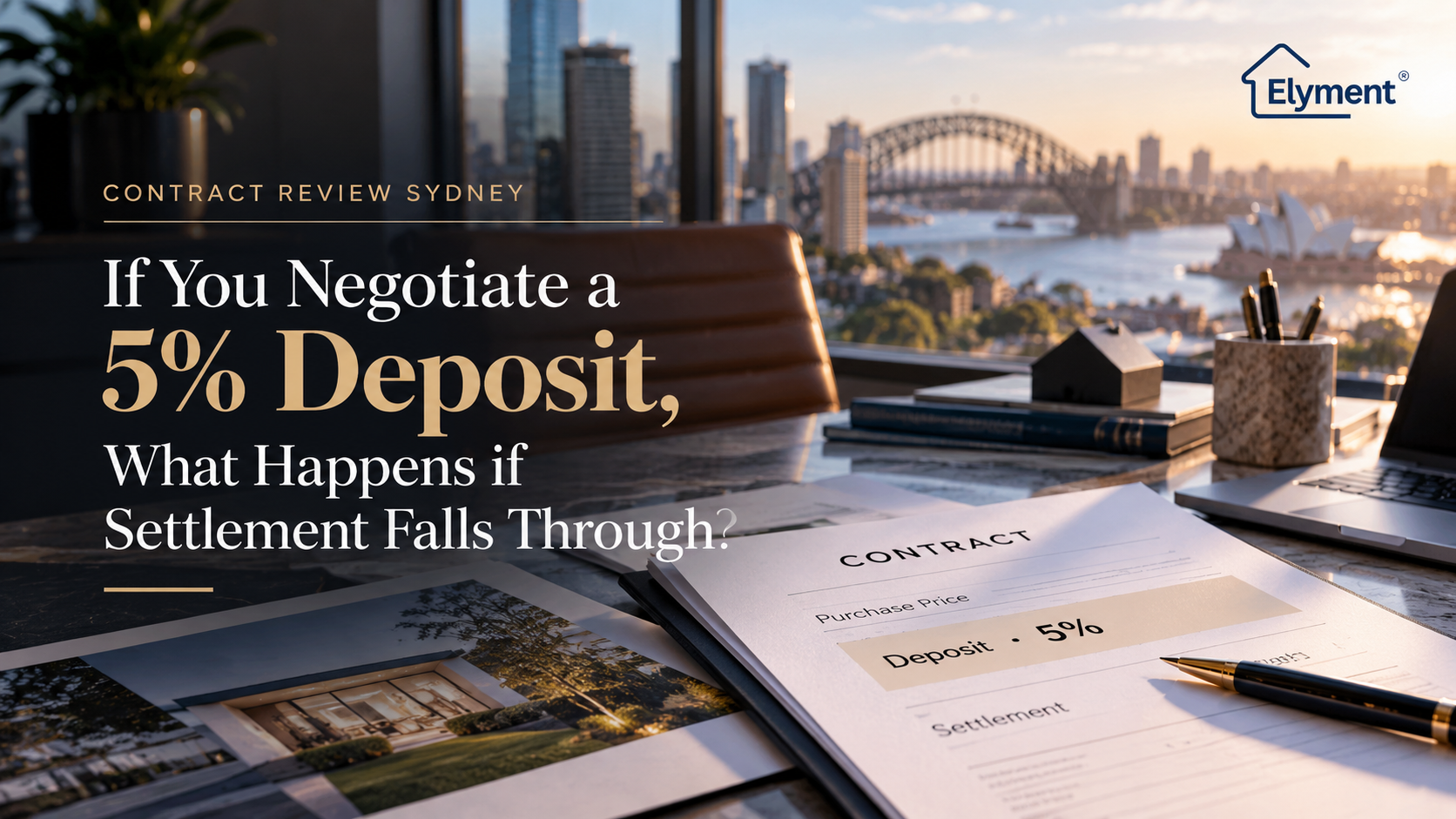 Contract Review Sydney: 5% Deposit and Settlement Default