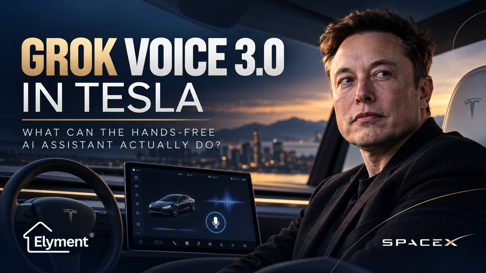 Grok Voice 3.0 in Tesla: Hands-Free AI, Connectors & Grok Bot