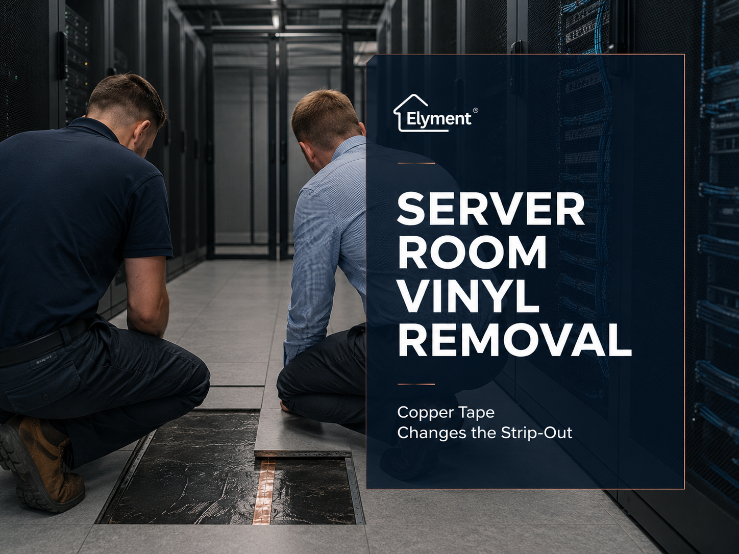 Commercial Vinyl Removal Sydney in Server Rooms: Copper Tape and Conductive Adhesive Change the Strip-Out Plan