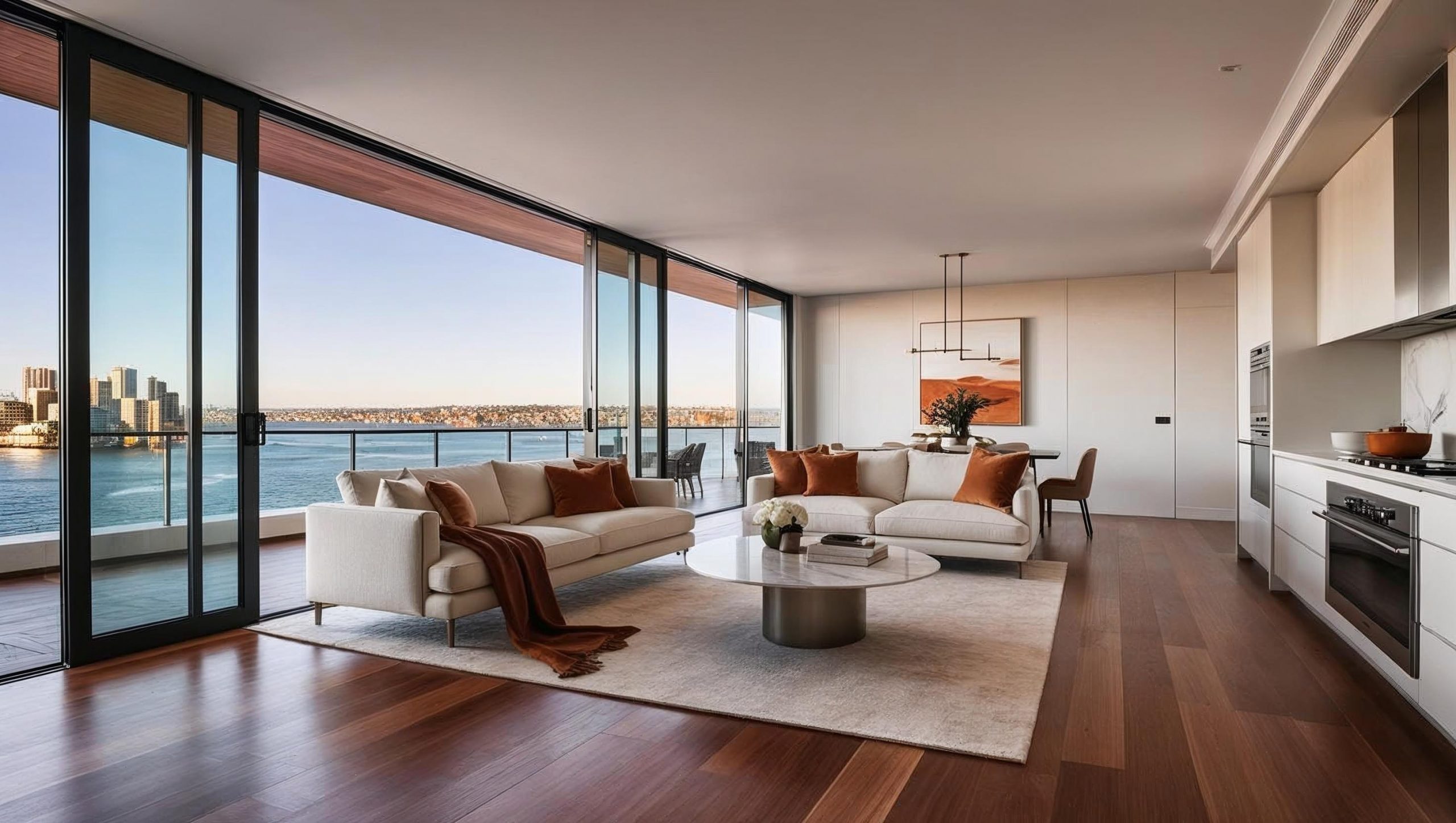Modern interior of a multimillion-dollar home in Cremorne, showcasing demand for renovated properties in 2025
